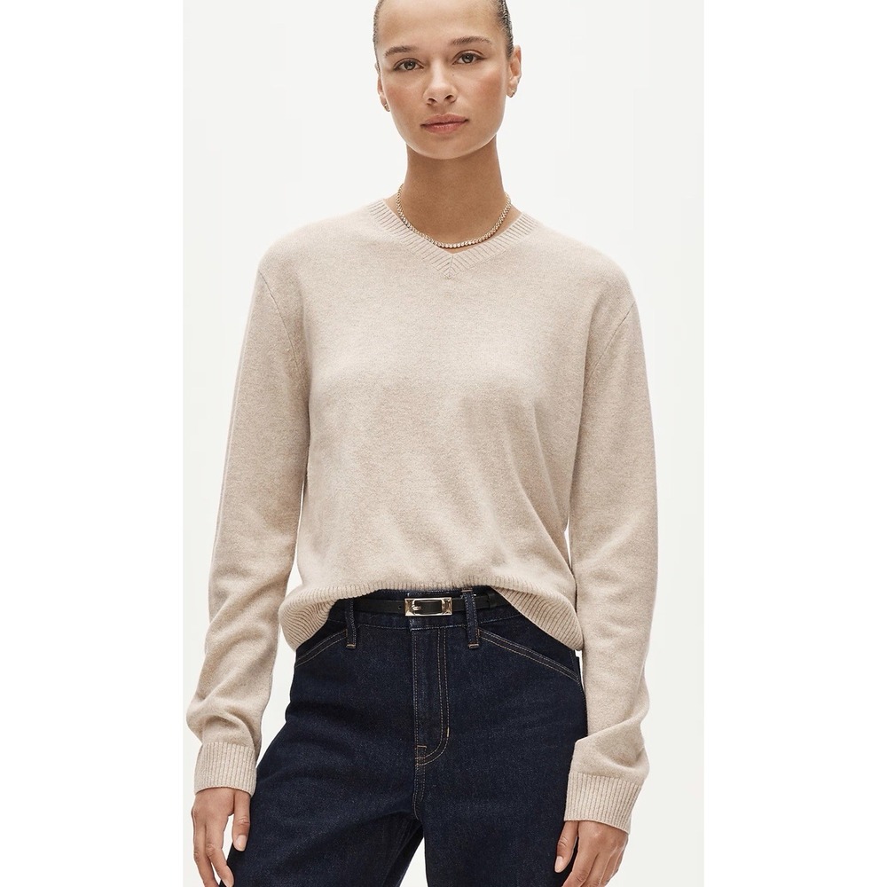 J CREW XXS Cashmere high V-neck sweater NAVY CP466